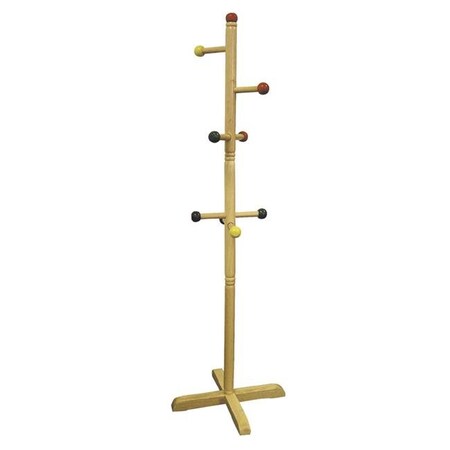 Ore Furniture Ore Furniture JW-101 Kids Primary Color 8-Peg Coat Rack JW-101